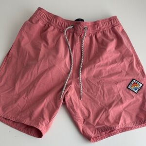 Vissla Pink Swim Shorts with Drawstring